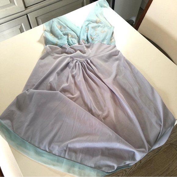Vintage Vanity Fair Light Blue Nightgown Slip Dress Women’s 34, Modern Size 4-6 - Picture 12 of 16